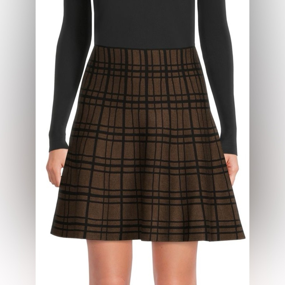 Max Studio Plaid Sweater Skirt NWT 🏷️ - Picture 2 of 13
